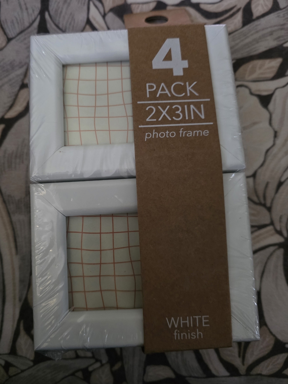White Finish 2x3in Photo Frame - 4 Pack